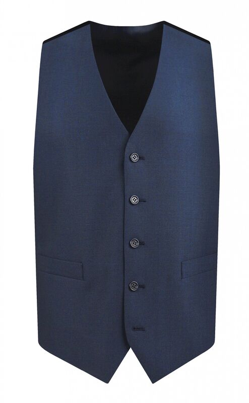 Royal Blue Mohair Waistcoat