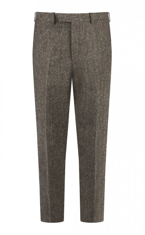 Brown Donegal Tweed Trousers