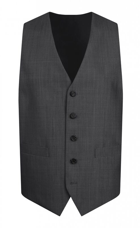 Charcoal Grey Mohair Waistcoat