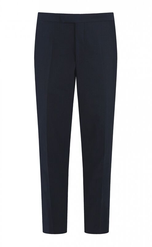 Navy Mohair Trousers