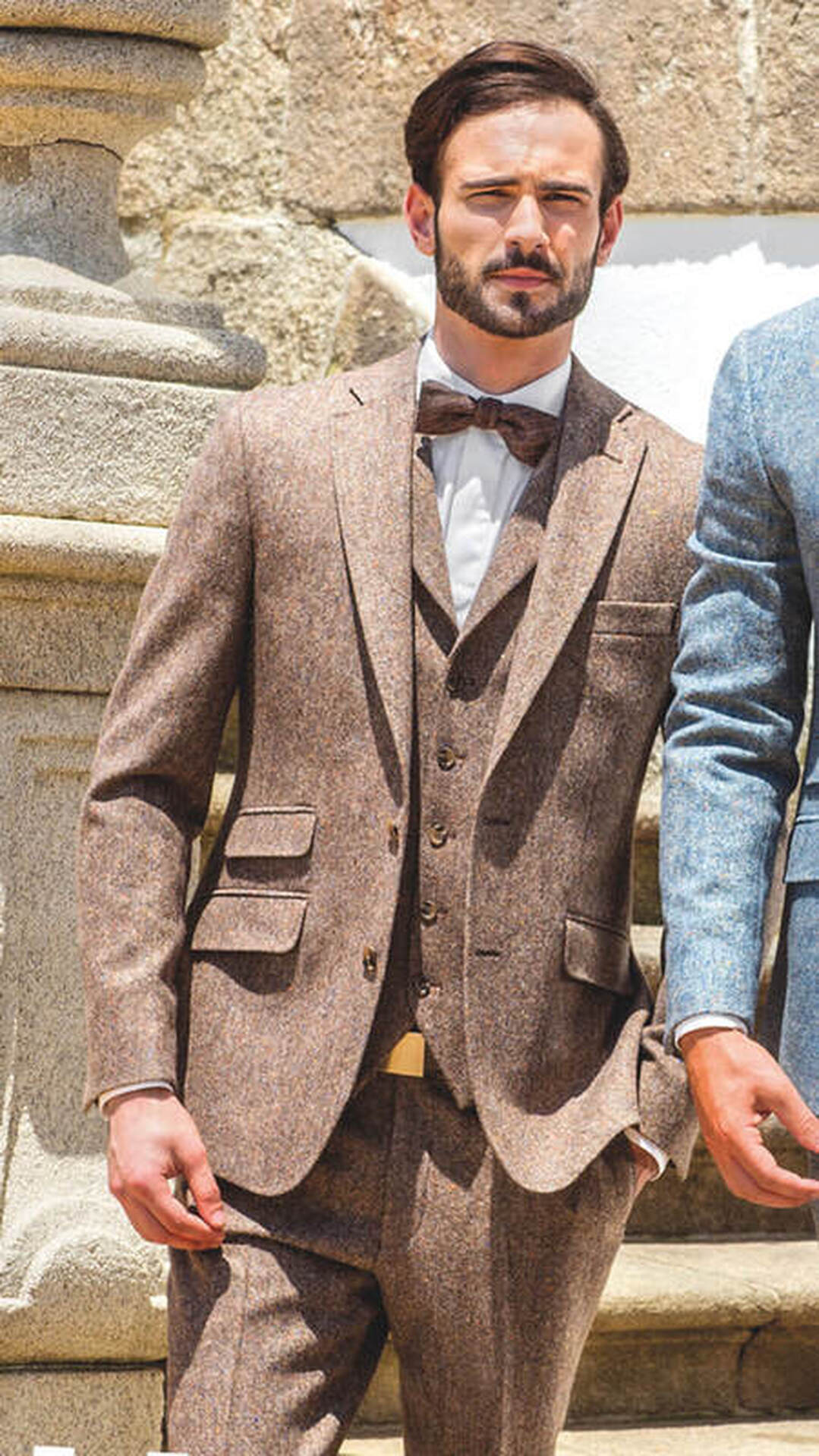 Brown Donegal Tweed Suit Hire