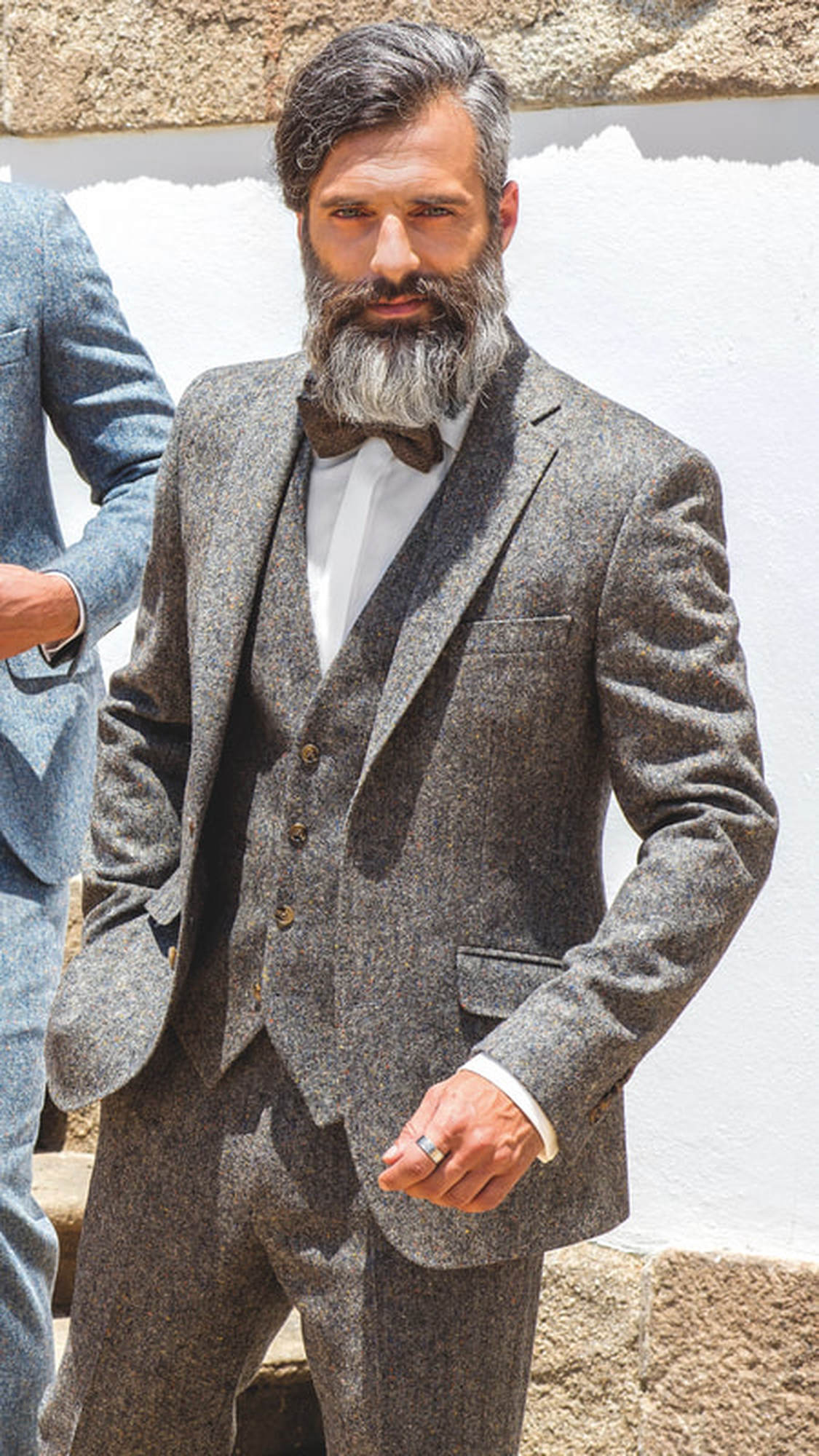 Grey Donegal Tweed Suit