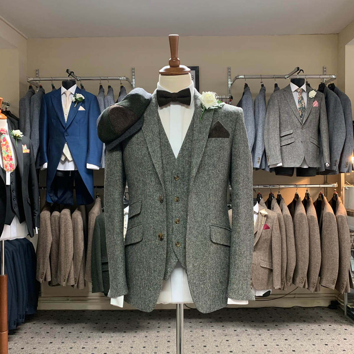 Grey Donegal Tweed Suit