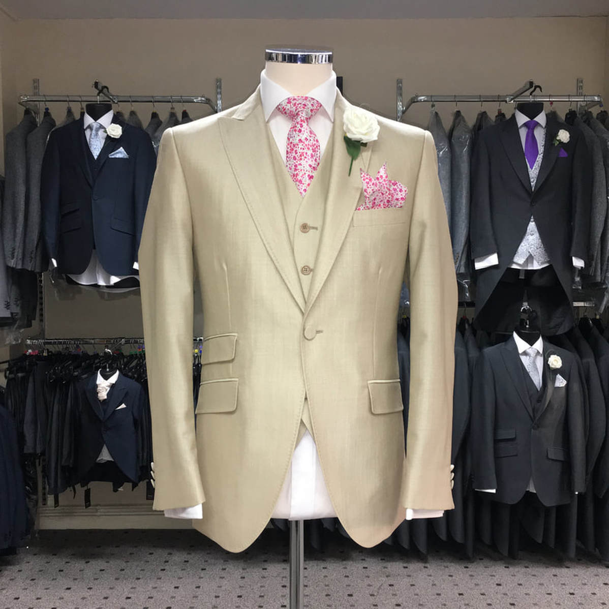 Ivory Mohair Suit