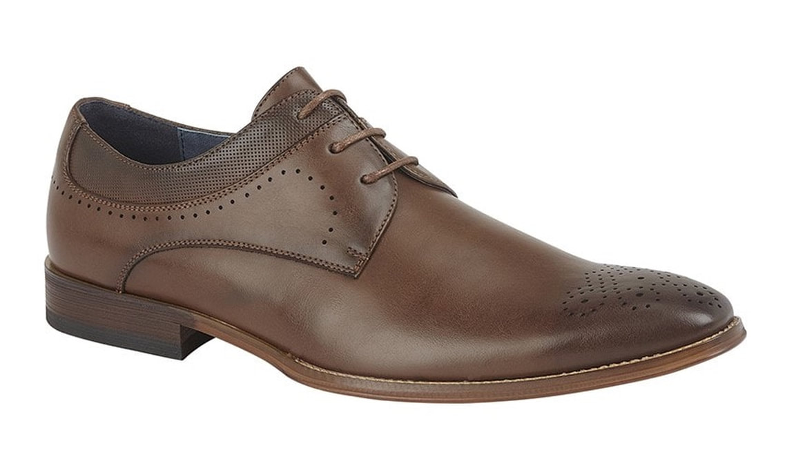 Chocolate Brown Punched Toe Brogue