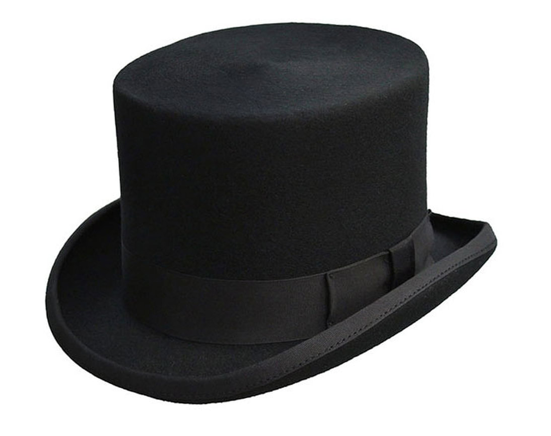 Black Felt Top Hat Hire