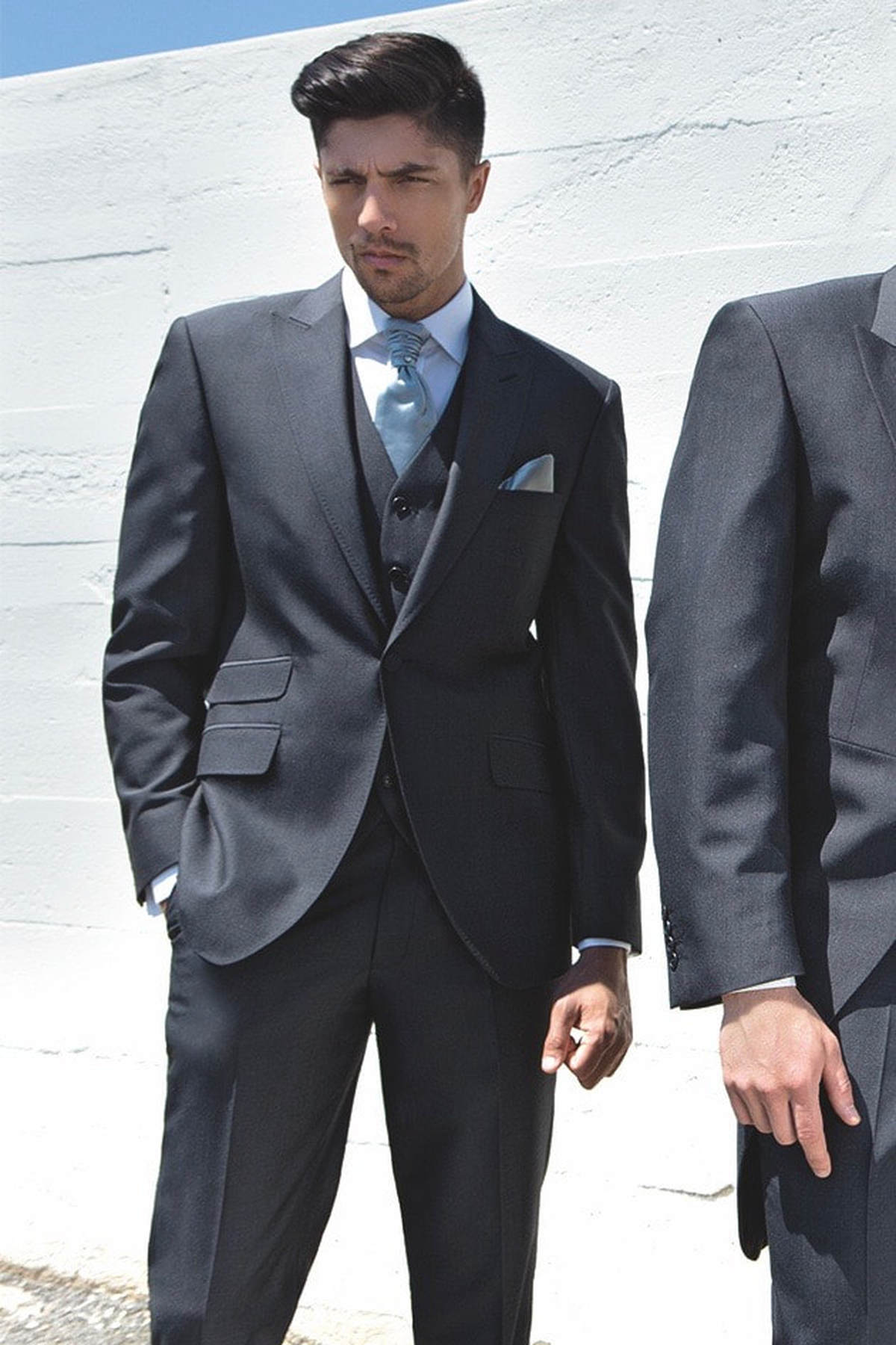 Charcoal Grey Mohair Suit