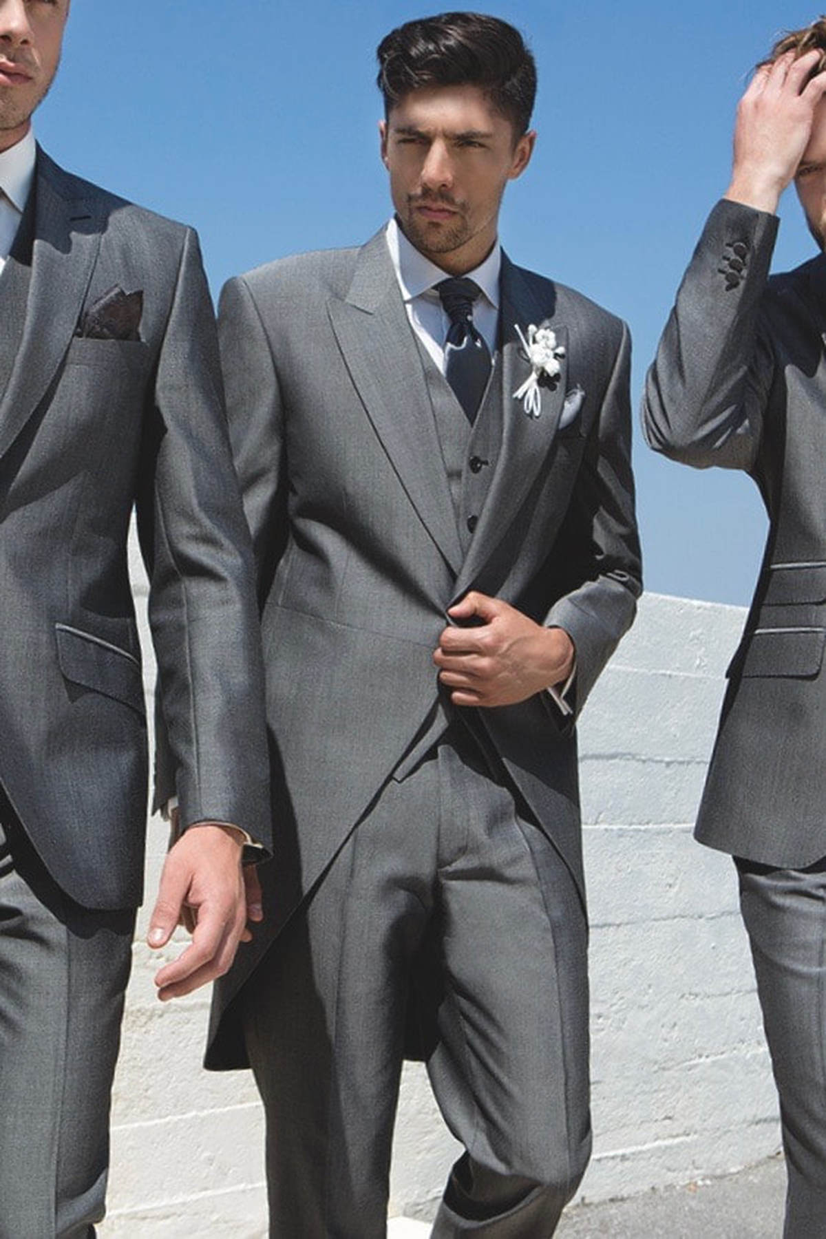 Silver Grey Lightweight Mohair Suit & Tails - PARKERS FORMAL WEAR