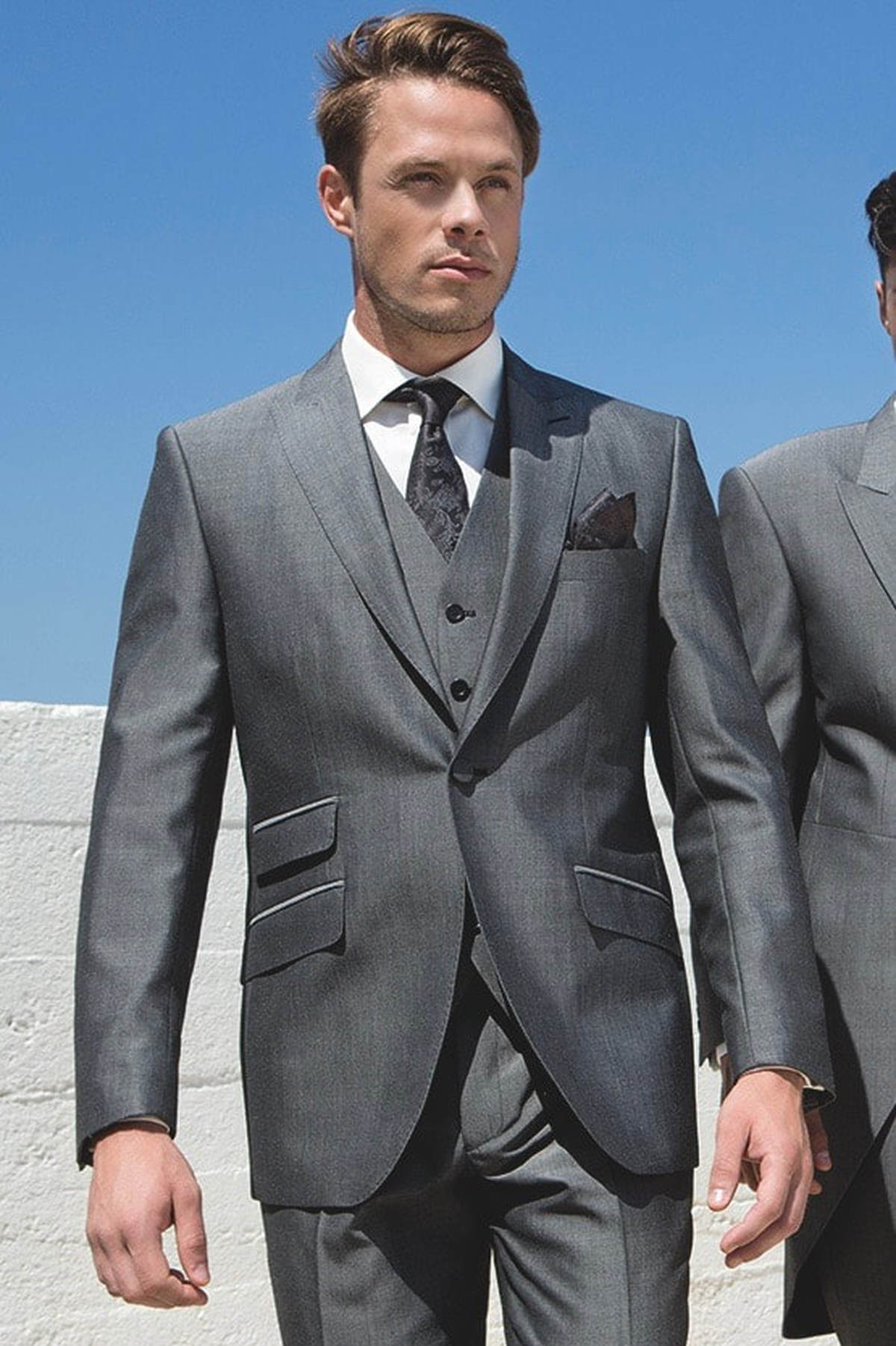 SILVER GREY TAILS OR SUIT HIRE - PARKERS FORMAL WEAR